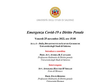 Emergenza Covid-19 e Diritto Penale